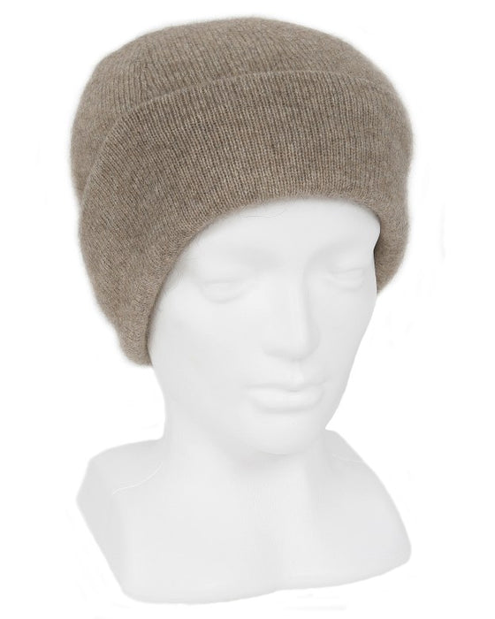 Lothlorian Knitwear Possum Beanie Natural