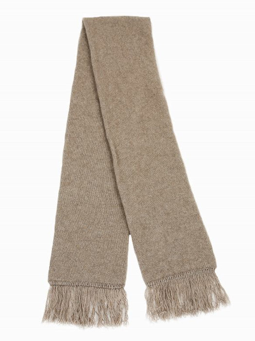 Lothlorian Knitwear Possum Tubular Scarf Natural