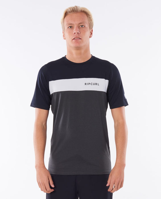Rip Curl Underline Panel S S UVT Rash Vest