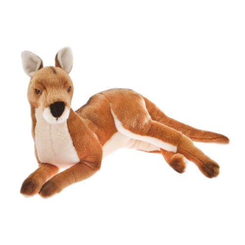 Kangaroo Soft Toy 55cm lying, brown - Tully