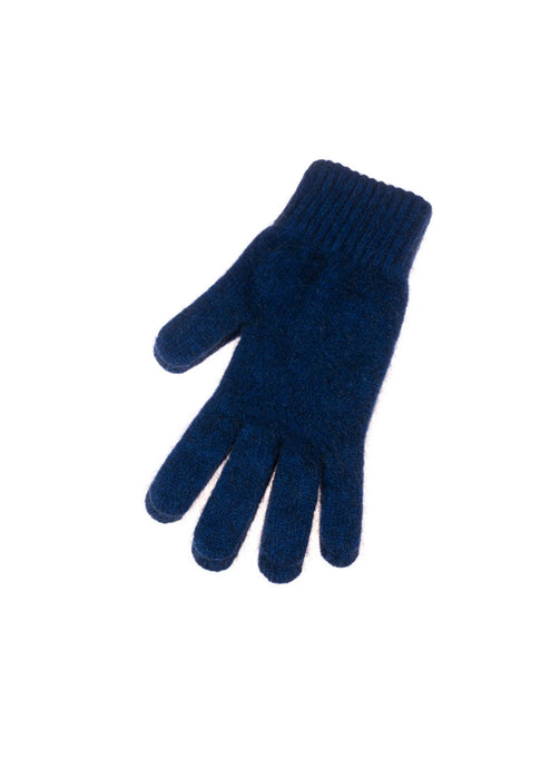 Lothlorian Knitwear Possum Gloves Navy