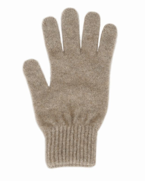 Lothlorian Knitwear Possum Gloves Natural